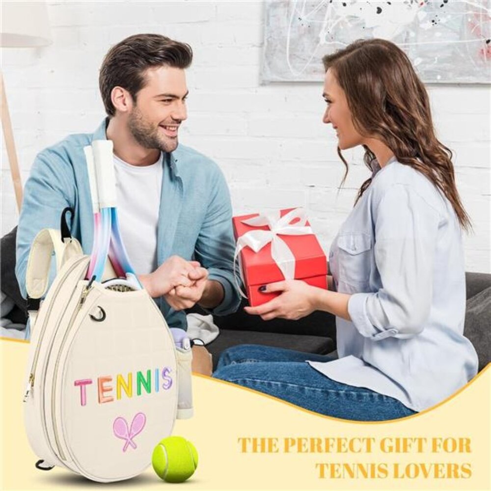Tennis Bags, Tennis Sling Crossbody Backpack, Water Resistant - Picture 7 of 7